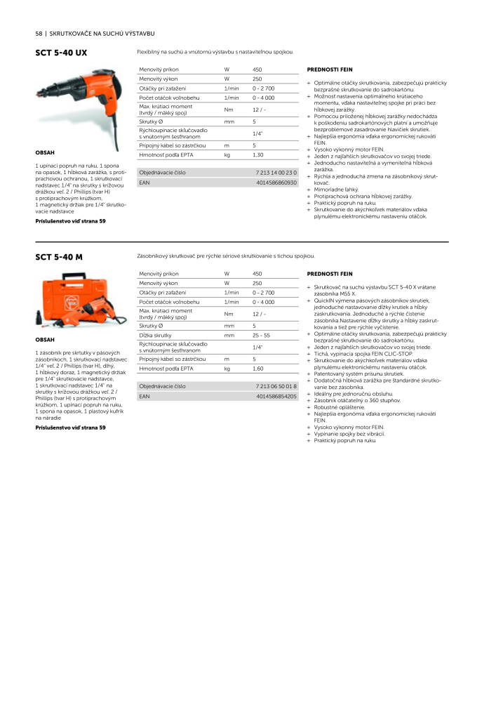 FEIN Katalóg elektrického náradia NO.: 20818 - Page 60