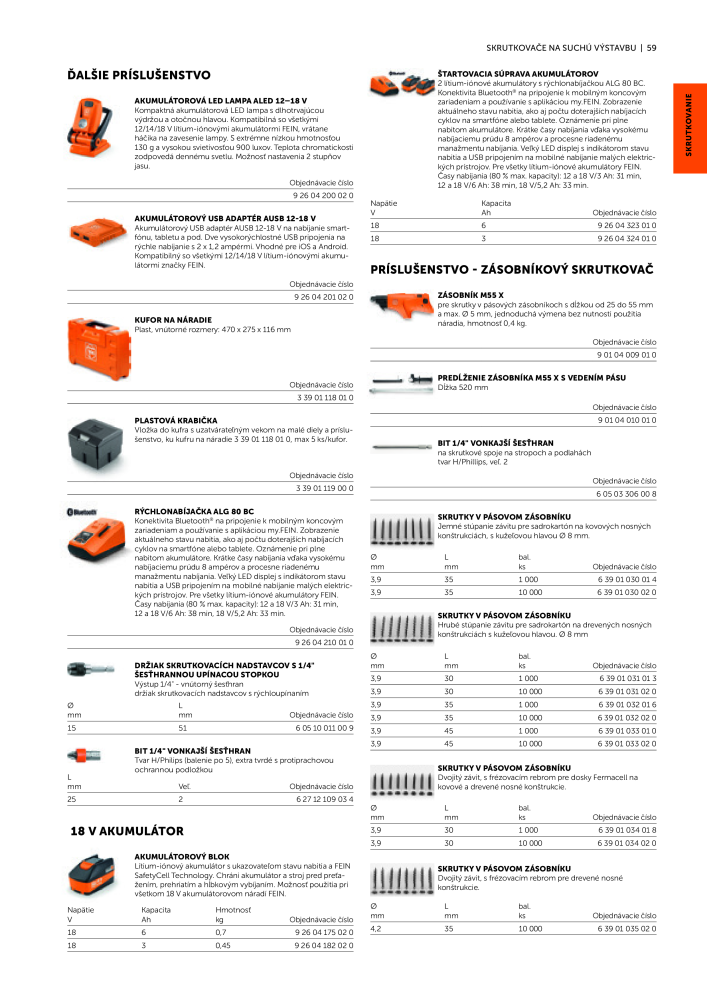 FEIN Katalóg elektrického náradia Nº: 20818 - Página 61