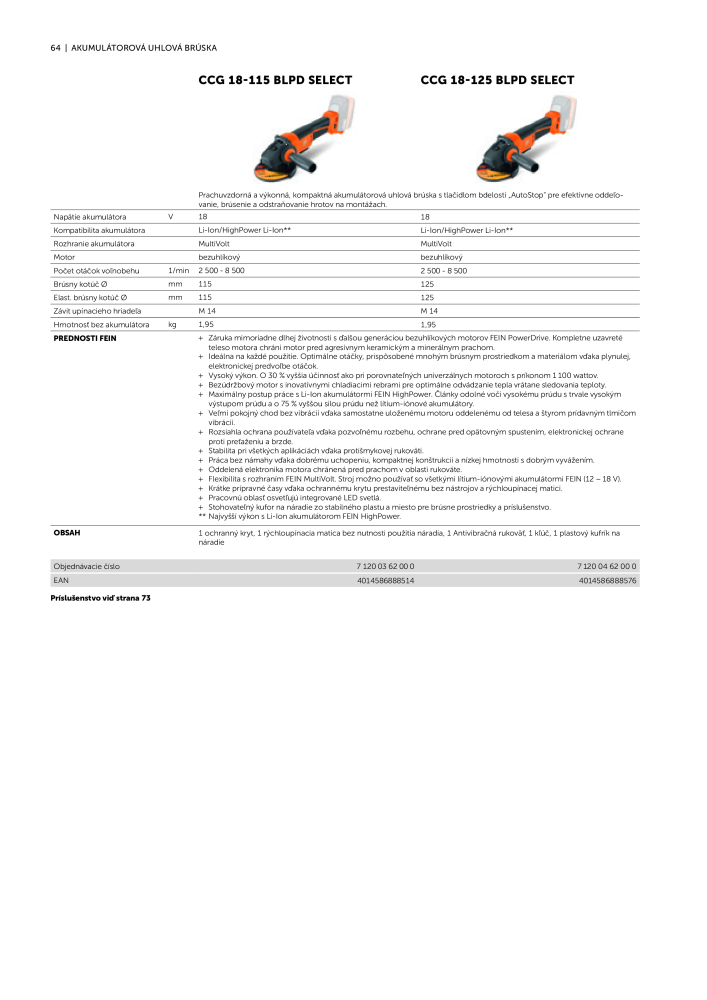 FEIN Katalóg elektrického náradia Nº: 20818 - Página 66
