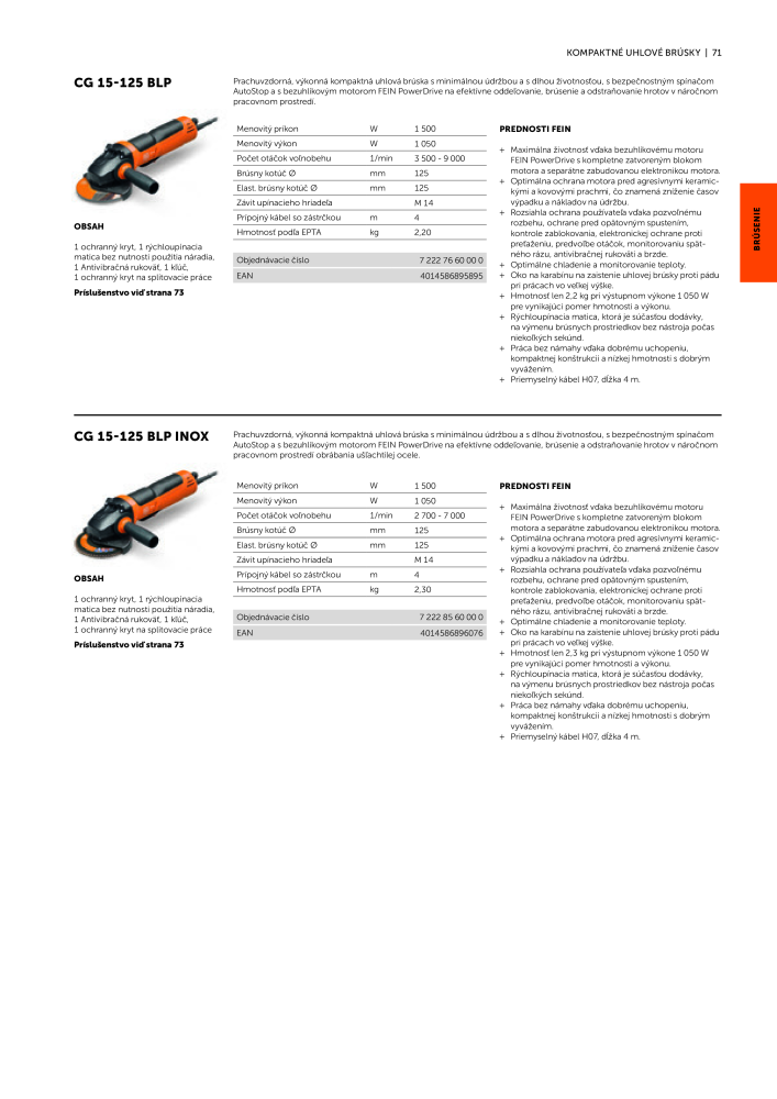 FEIN Katalóg elektrického náradia NR.: 20818 - Pagina 73