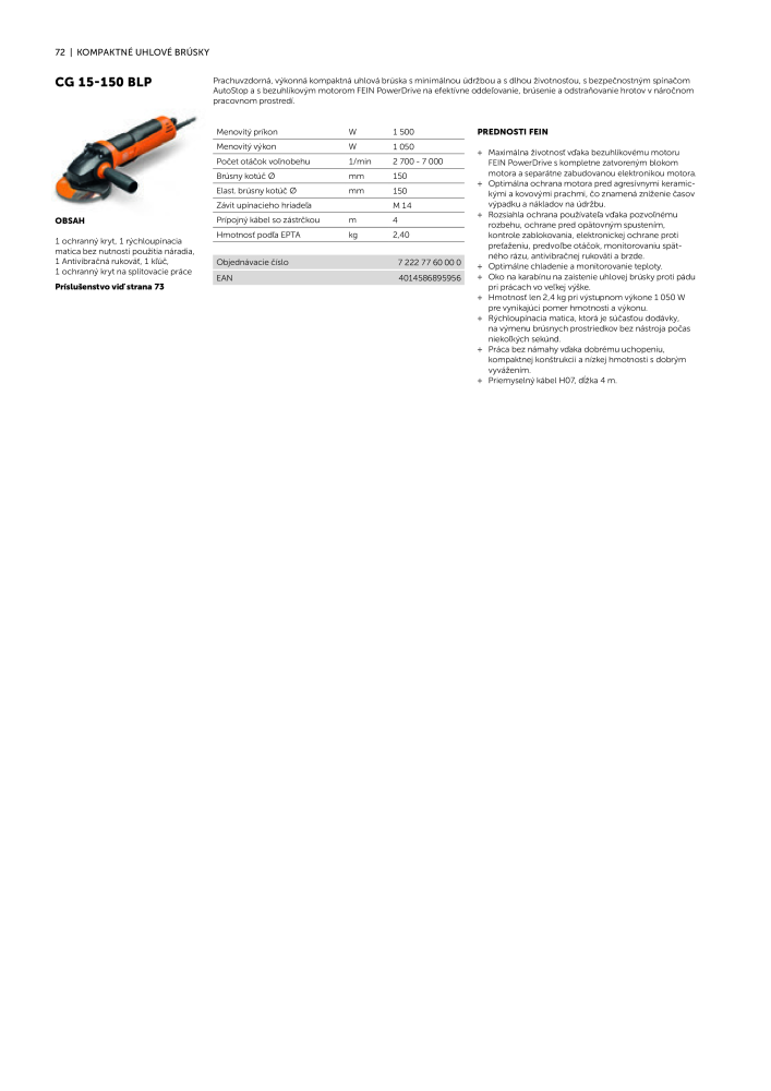 FEIN Katalóg elektrického náradia NEJ.: 20818 - Sida 74