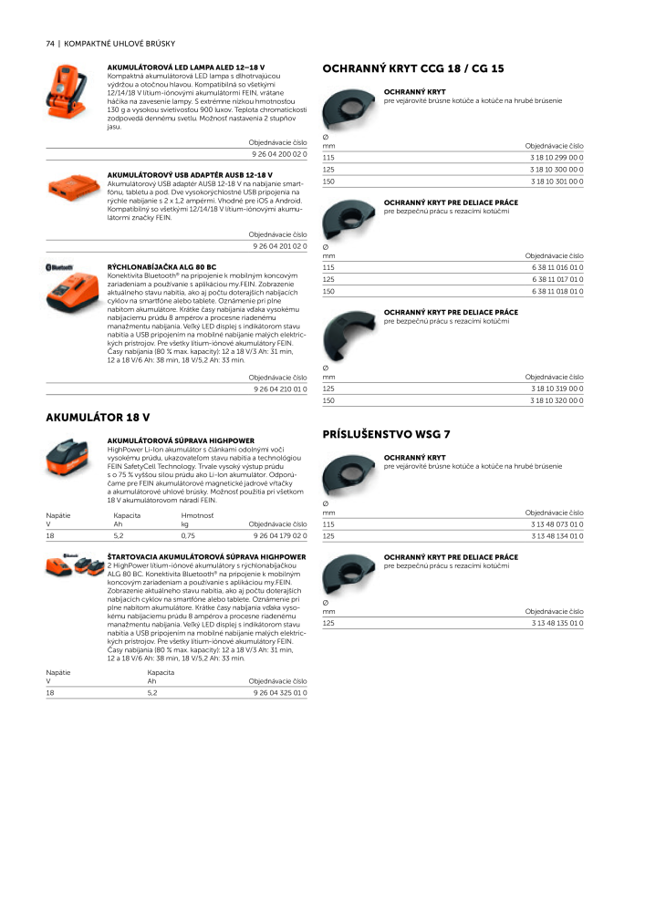 FEIN Katalóg elektrického náradia Nº: 20818 - Página 76