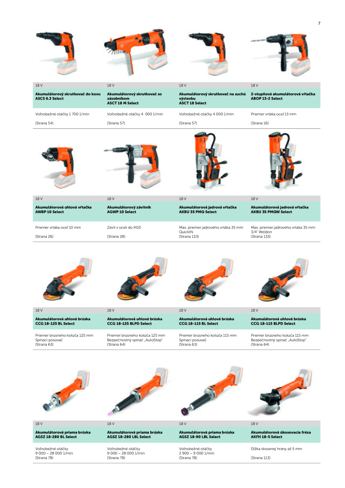 FEIN Katalóg elektrického náradia Č. 20818 - Strana 9