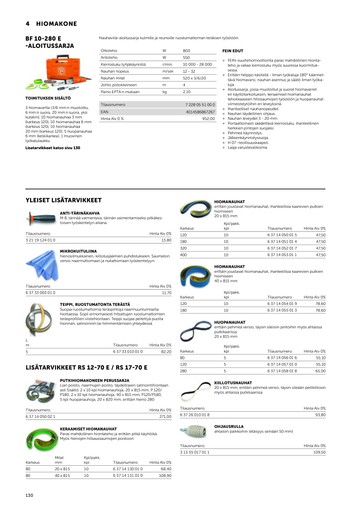 FEIN Sähkötyökalujen luettelo n.: 20819 - Pagina 132