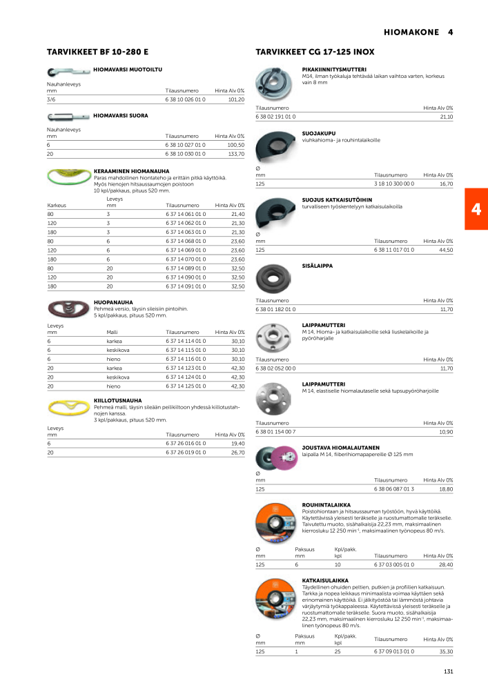 FEIN Sähkötyökalujen luettelo NR.: 20819 - Seite 133