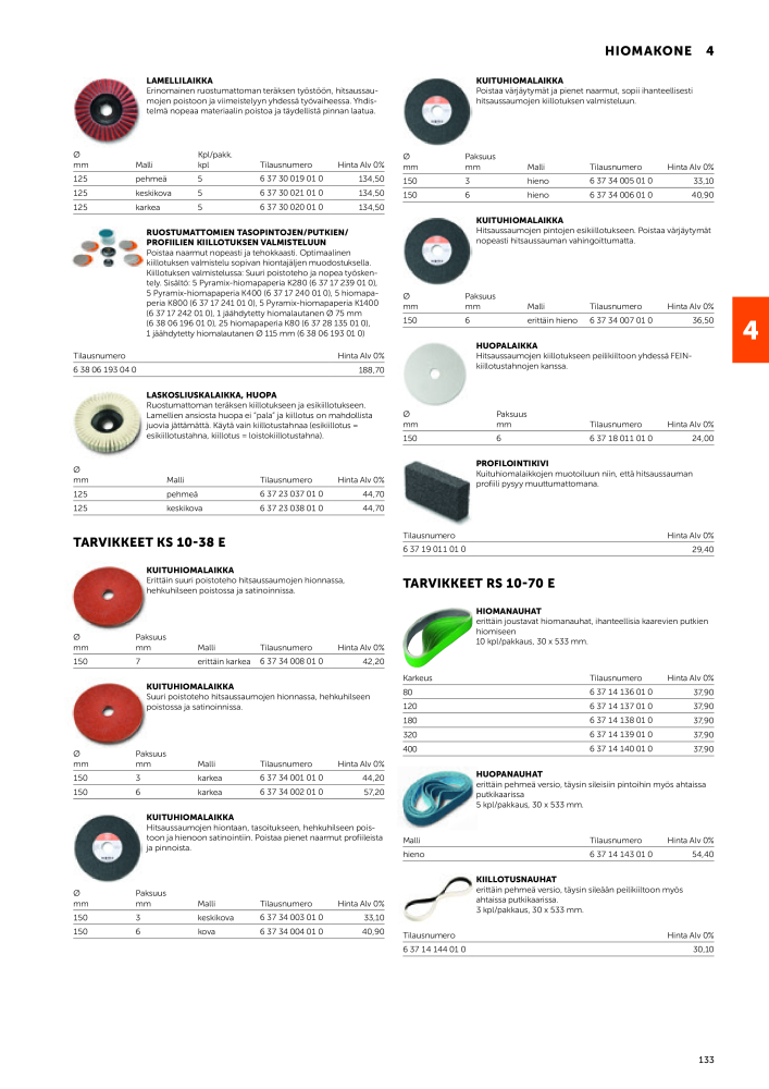 FEIN Sähkötyökalujen luettelo n.: 20819 - Pagina 135