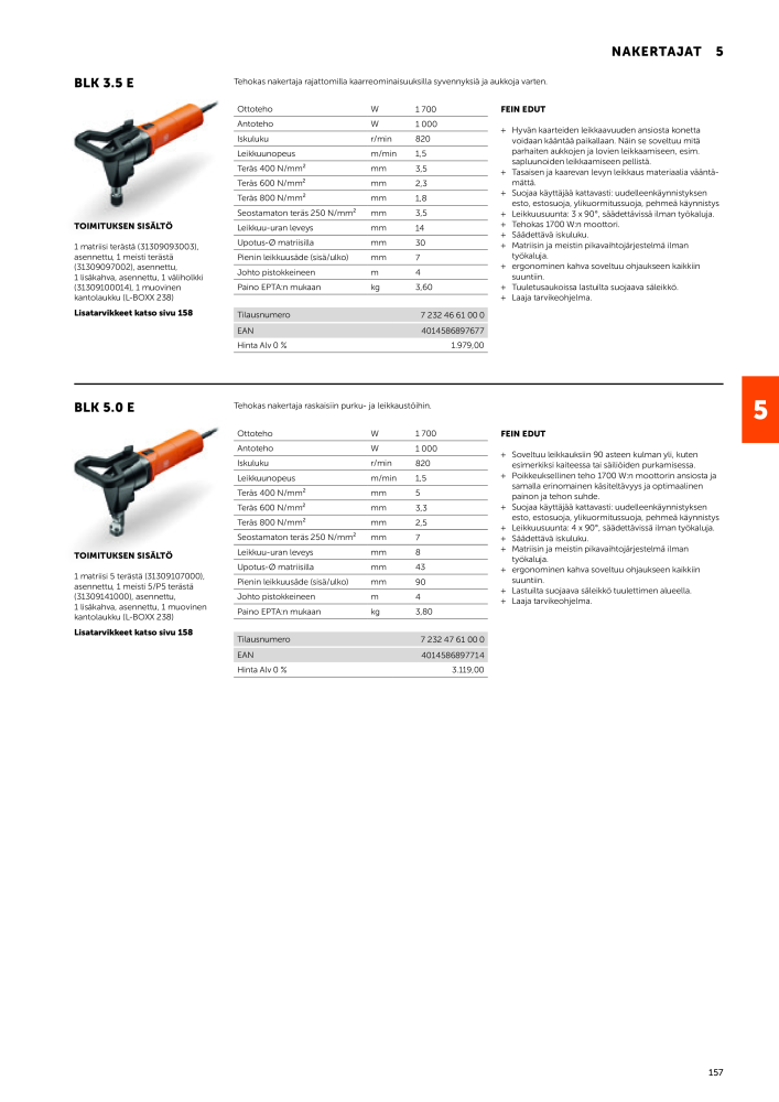 FEIN Sähkötyökalujen luettelo NO.: 20819 - Page 159