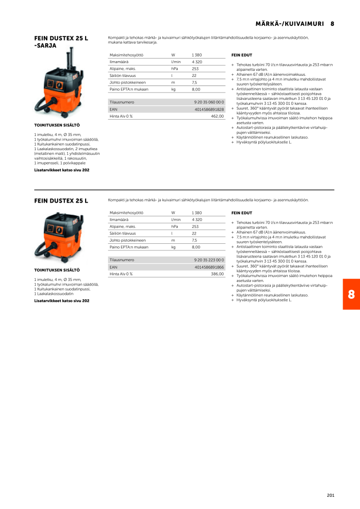 FEIN Sähkötyökalujen luettelo NR.: 20819 - Side 203