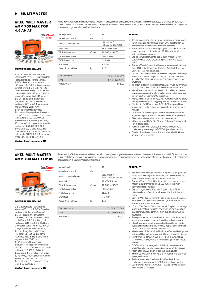 FEIN Sähkötyökalujen luettelo NO.: 20819 - Page 214