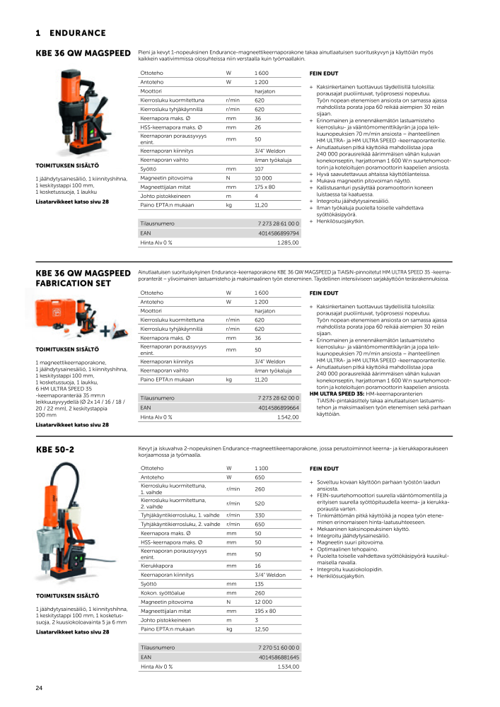 FEIN Sähkötyökalujen luettelo NR.: 20819 - Seite 26