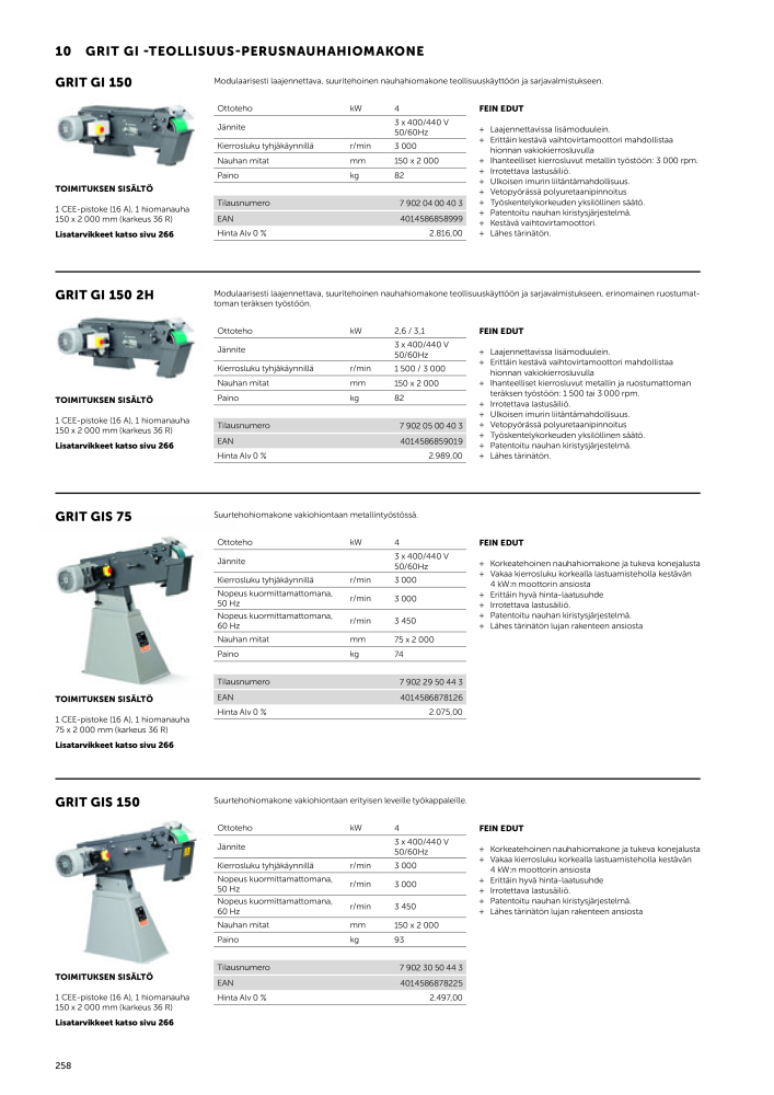 FEIN Sähkötyökalujen luettelo n.: 20819 - Pagina 260