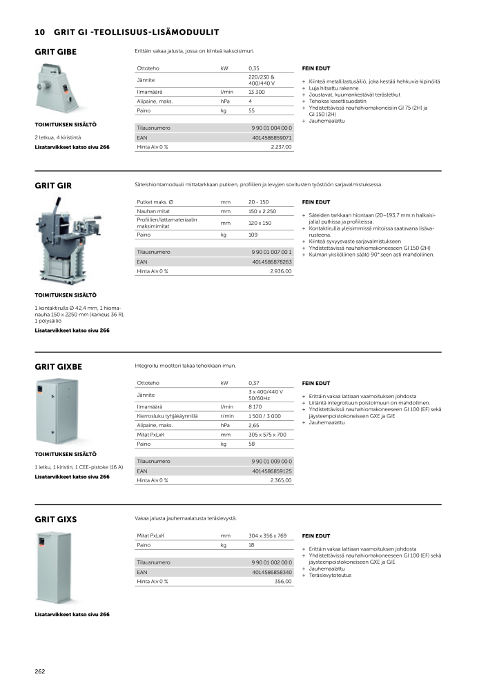 FEIN Sähkötyökalujen luettelo n.: 20819 - Pagina 264