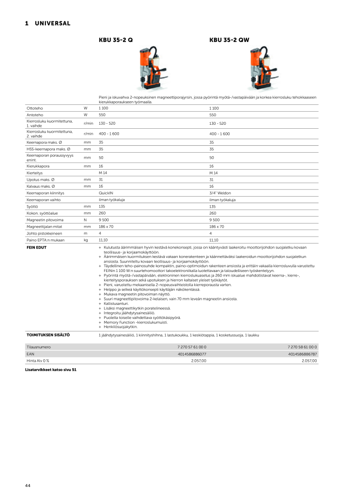 FEIN Sähkötyökalujen luettelo NR.: 20819 - Side 46