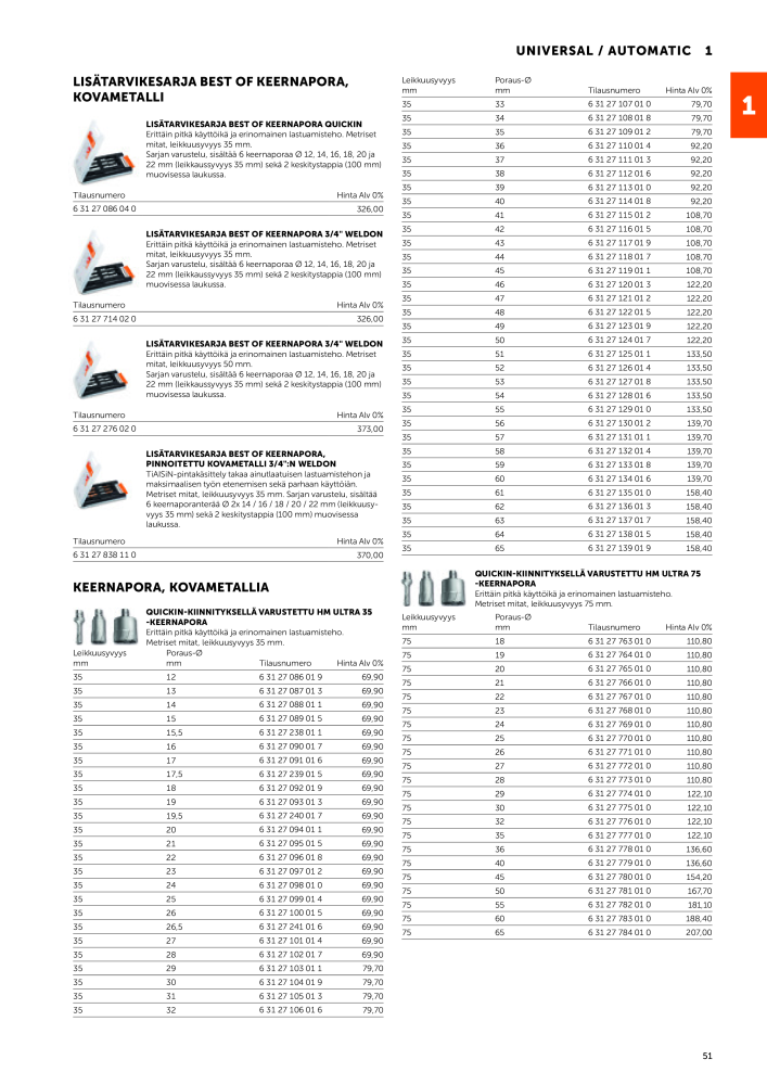 FEIN Sähkötyökalujen luettelo NO.: 20819 - Page 53