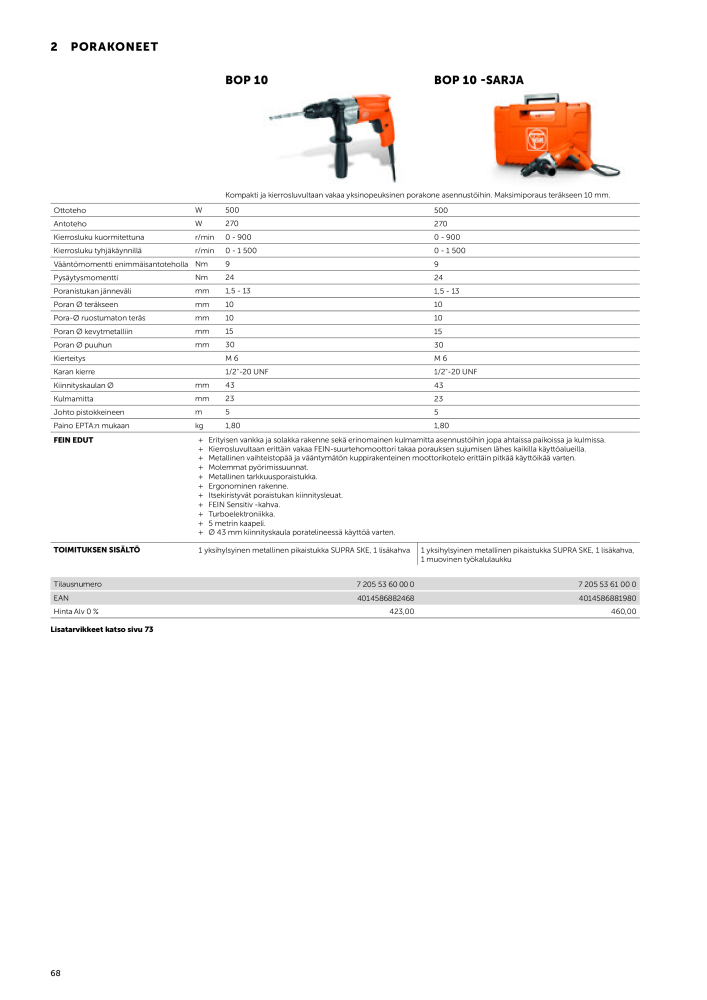 FEIN Sähkötyökalujen luettelo NR.: 20819 - Seite 70