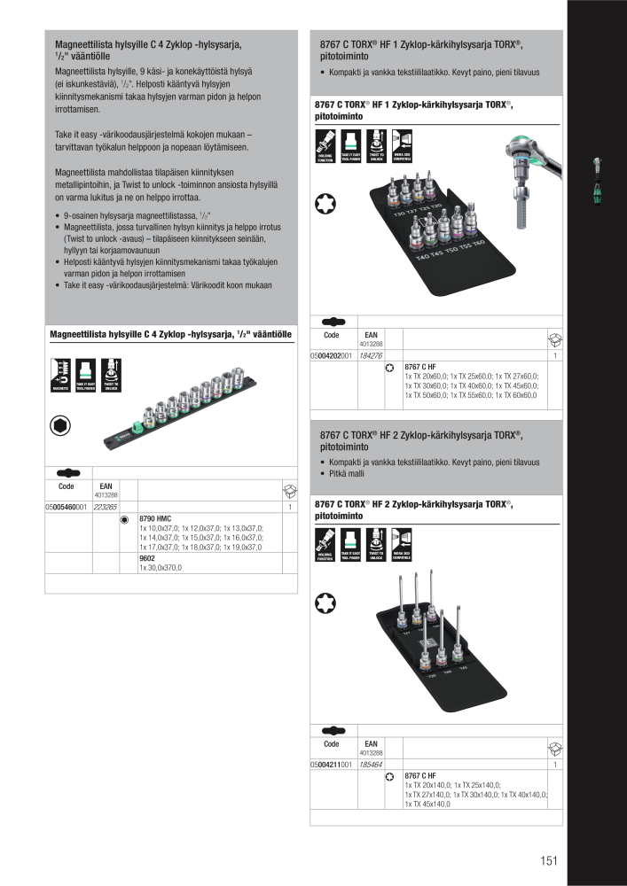 WERA Pääluettelo Č. 20826 - Strana 151