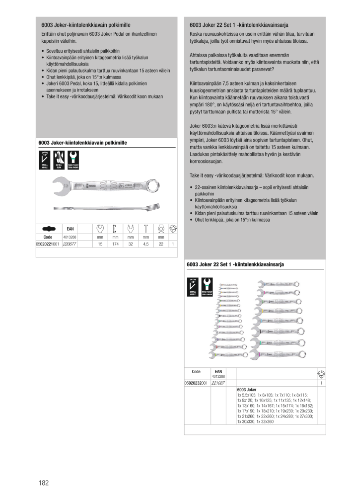 WERA Pääluettelo NR.: 20826 - Pagina 182