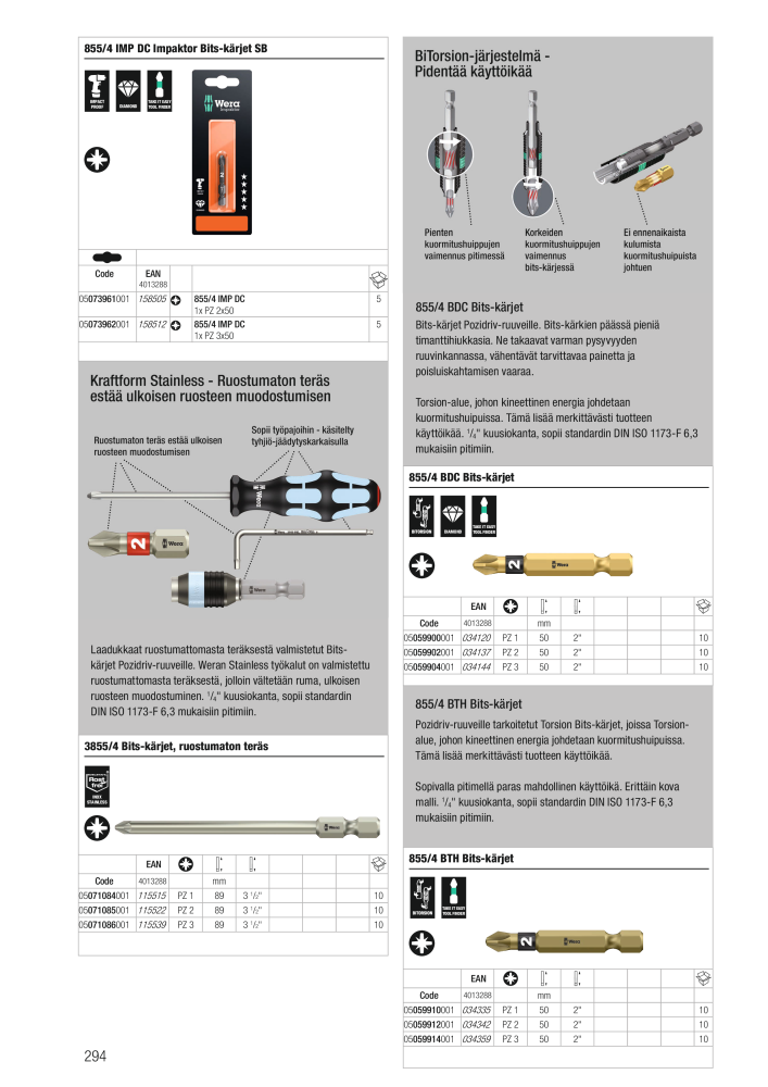 WERA Pääluettelo NO.: 20826 - Page 294