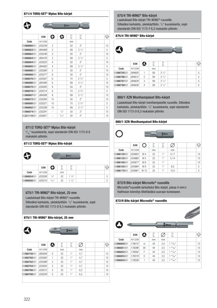 WERA Pääluettelo n.: 20826 - Pagina 322