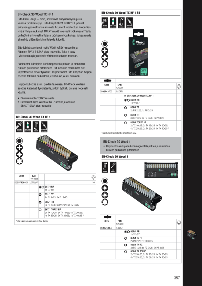 WERA Pääluettelo NEJ.: 20826 - Sida 357