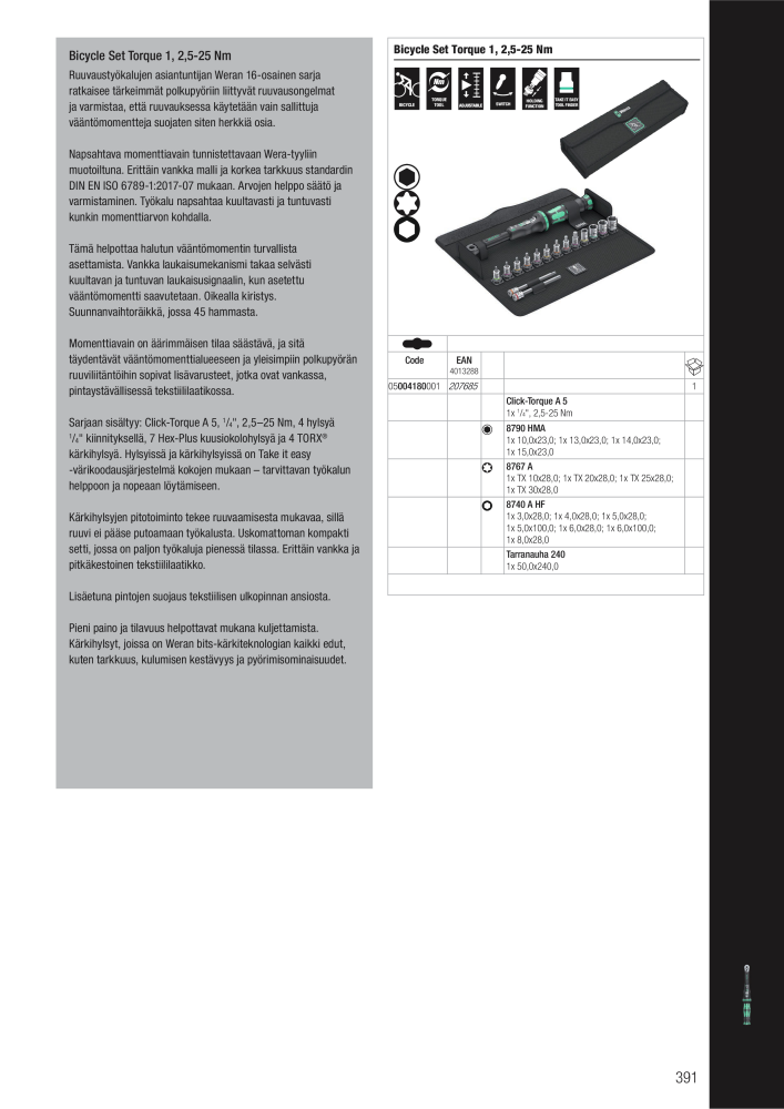 WERA Pääluettelo NR.: 20826 - Side 391