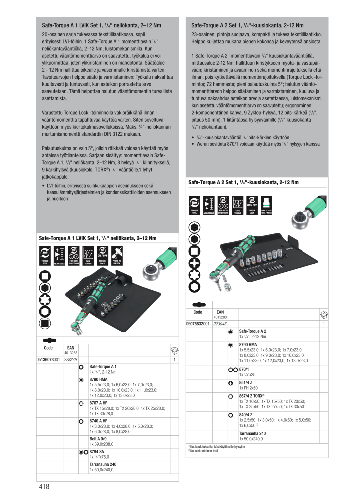 WERA Pääluettelo NR.: 20826 - Side 418