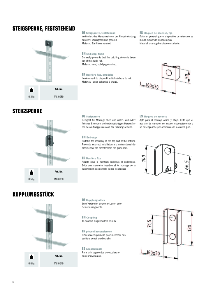 SKYLOTEC Brochure systèmes de protection contre l'escalade Nº: 20841 - Página 6