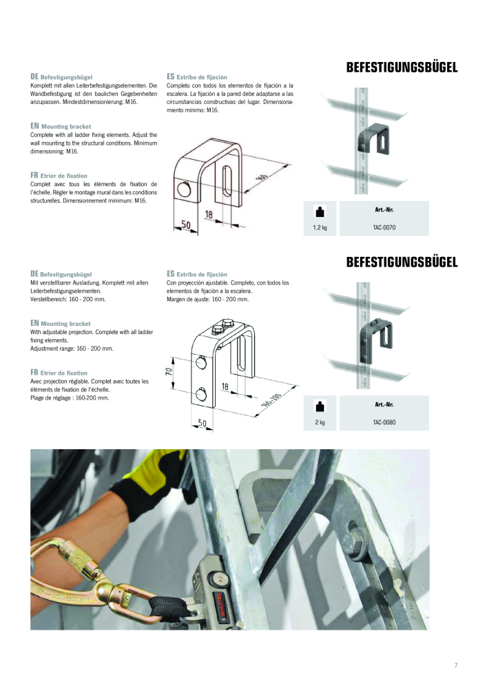 SKYLOTEC Brochure systèmes de protection contre l'escalade Nb. : 20841 - Page 7