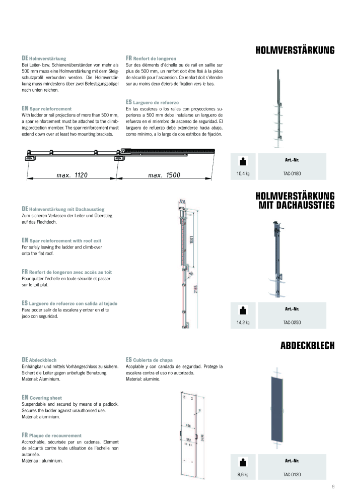 SKYLOTEC Brochure systèmes de protection contre l'escalade NO.: 20841 - Page 9