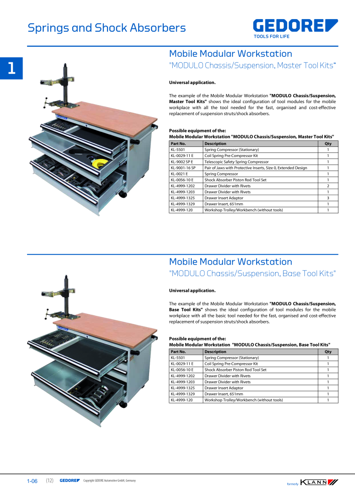 GEDORE Automotive KLANN Main catalog General Repairs NO.: 2086 - Page 12