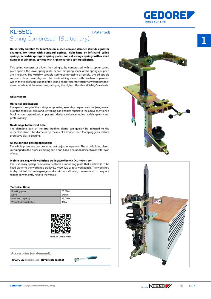 GEDORE Automotive KLANN Main catalog General Repairs NR.: 2086 - Pagina 13