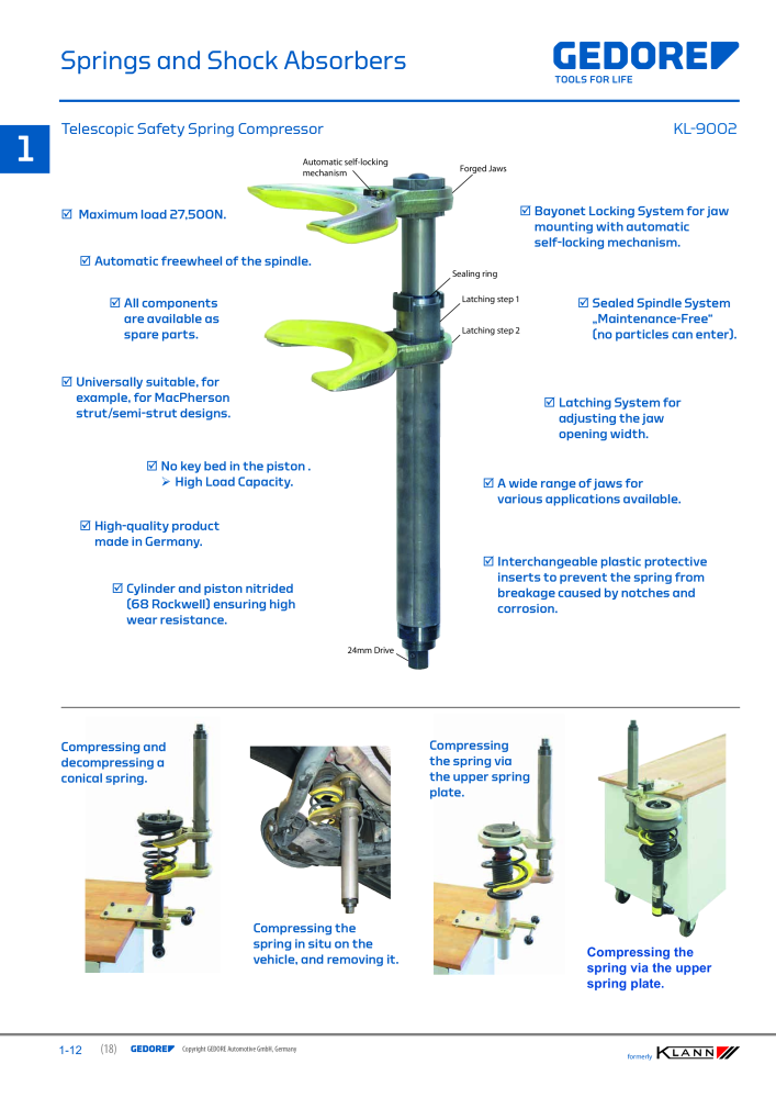 GEDORE Automotive KLANN Main catalog General Repairs NO.: 2086 - Page 18