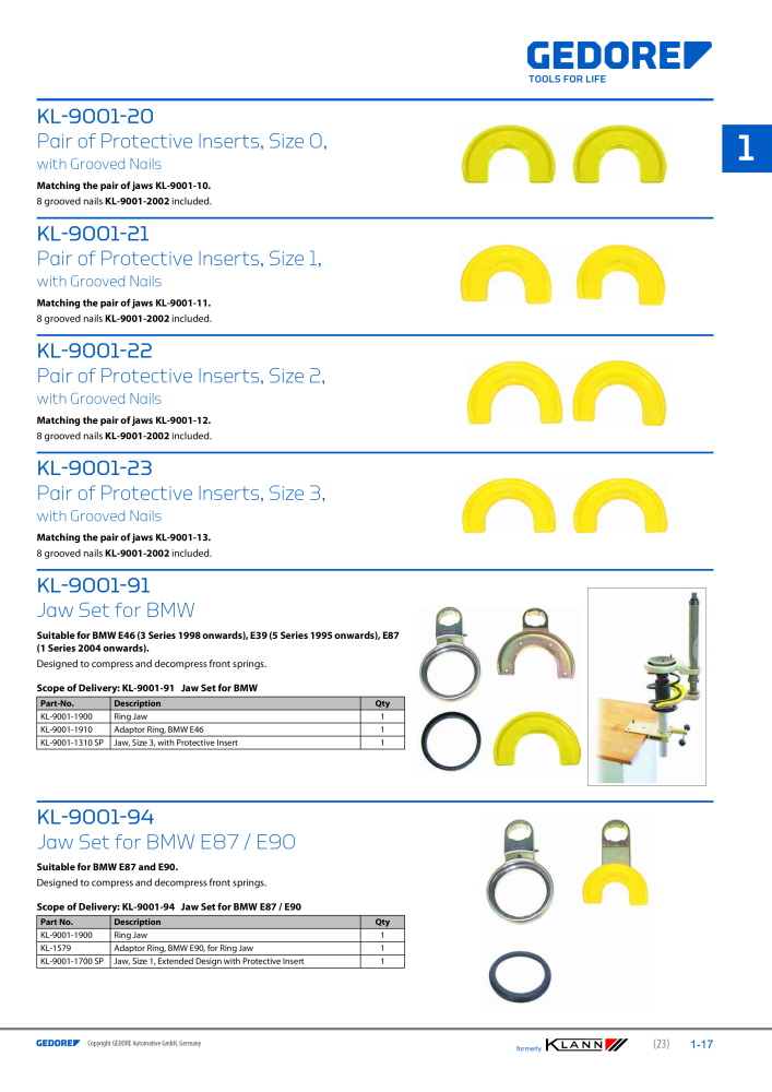 GEDORE Automotive KLANN Main catalog General Repairs NO.: 2086 - Page 23