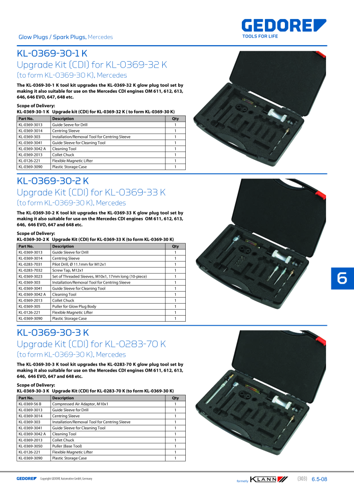 GEDORE Automotive KLANN Main catalog General Repairs NO.: 2086 - Page 303