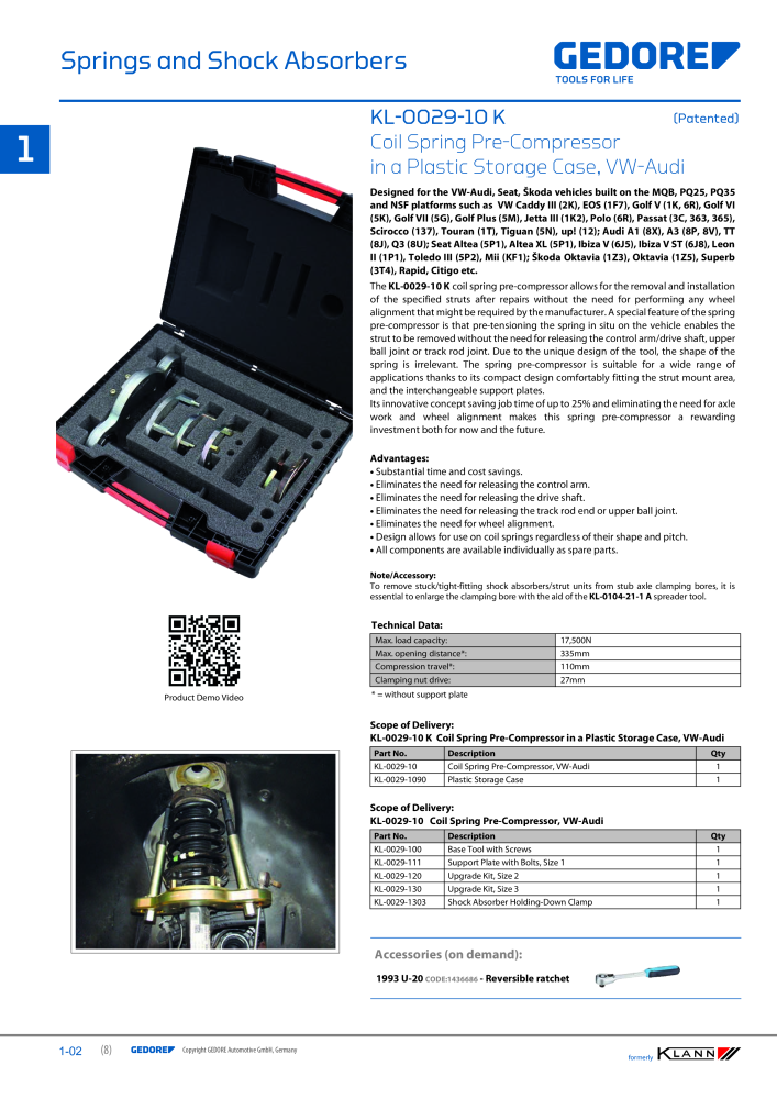 GEDORE Automotive KLANN Main catalog General Repairs NR.: 2086 - Pagina 8