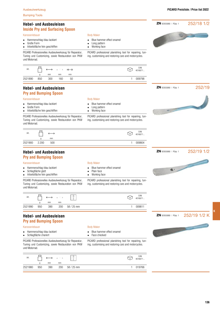 PICARD Catalog hammers NR.: 20873 - Seite 139