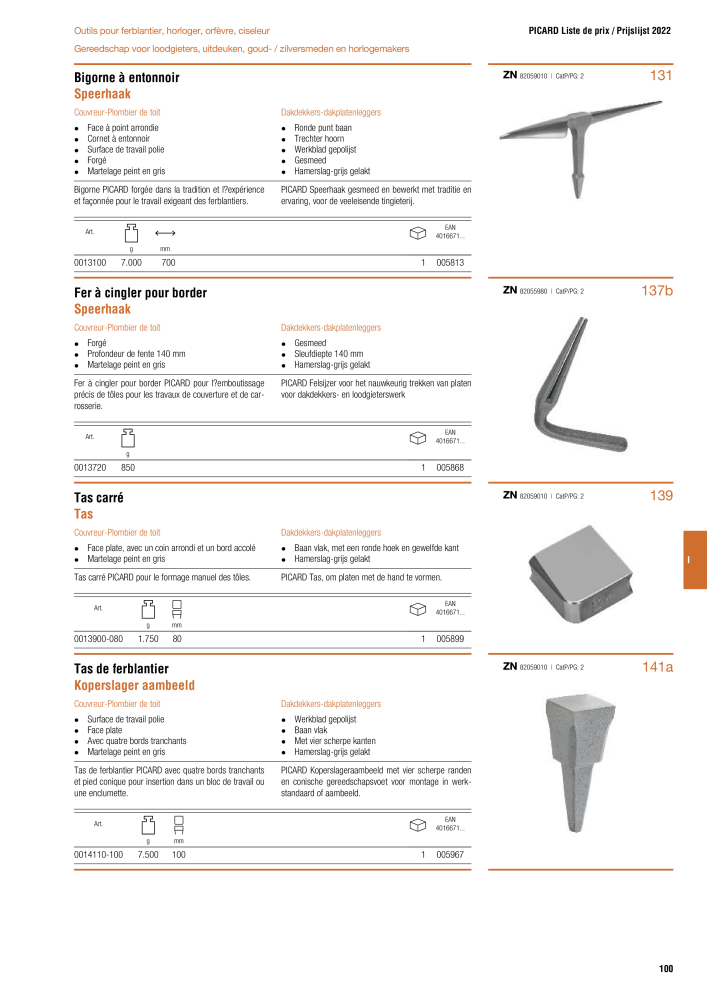 PICARD Catalogus hamers NR.: 20875 - Pagina 103