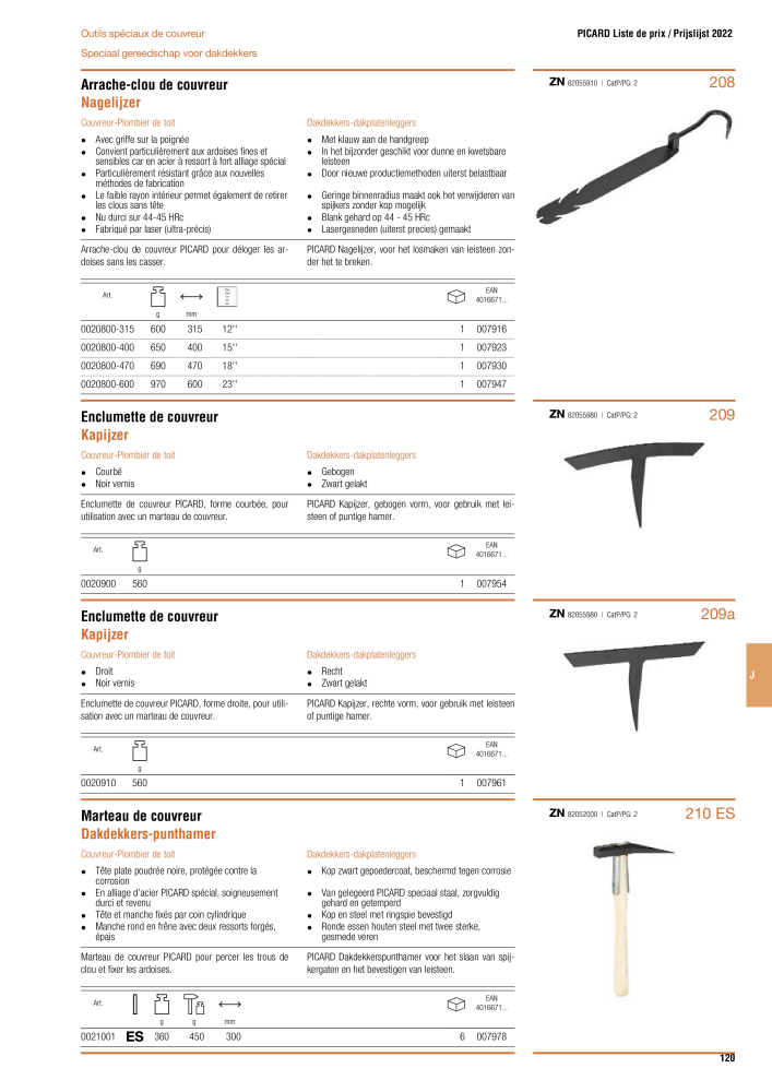 PICARD Catalogus hamers NR.: 20875 - Pagina 123