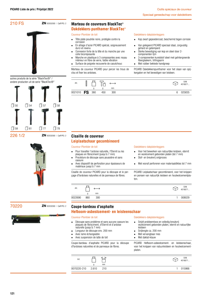 PICARD Catalogus hamers NR.: 20875 - Seite 124