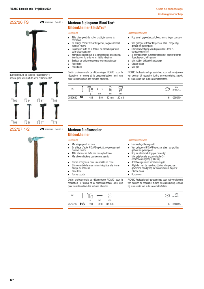 PICARD Catalogus hamers NR.: 20875 - Seite 130