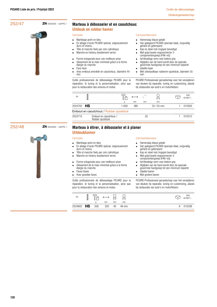 PICARD Catalogus hamers NR.: 20875 - Pagina 132