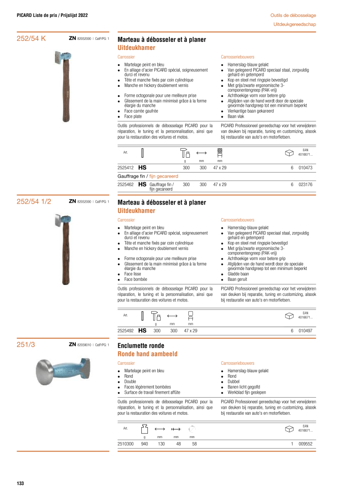 PICARD Catalogus hamers NR.: 20875 - Pagina 136