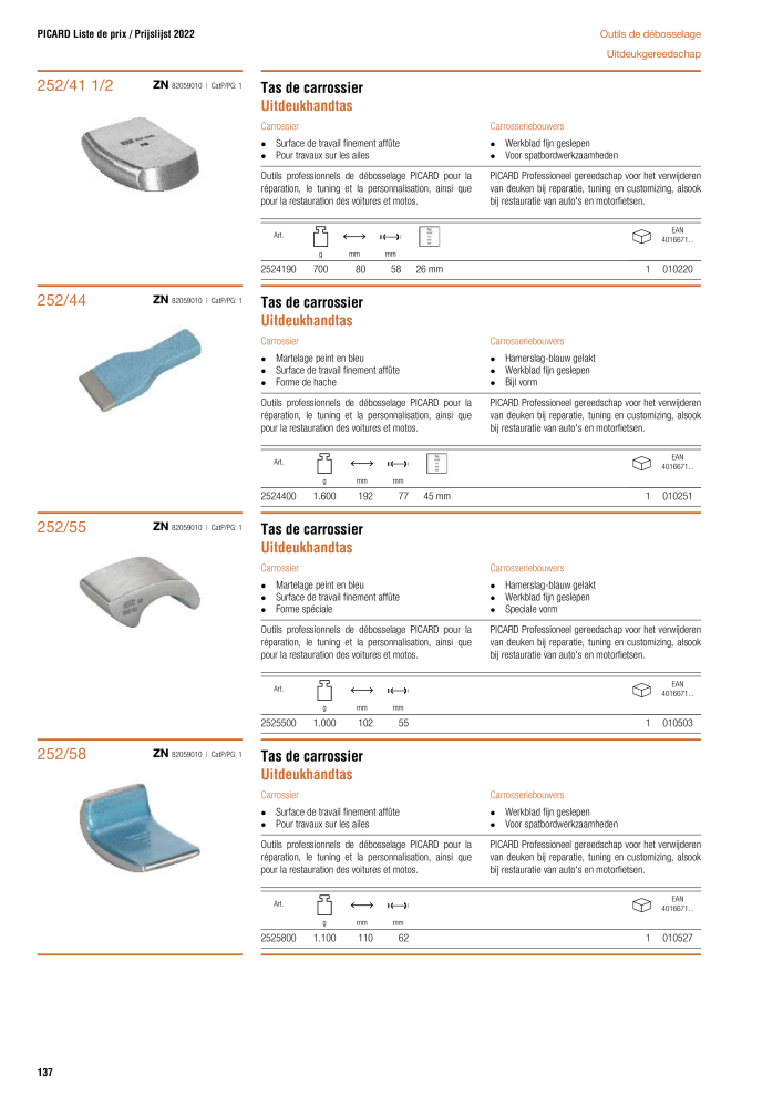 PICARD Catalogus hamers NR.: 20875 - Pagina 140