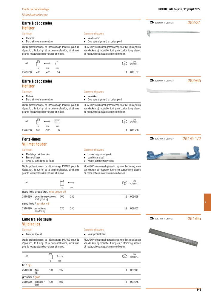 PICARD Catalogus hamers NR.: 20875 - Pagina 143