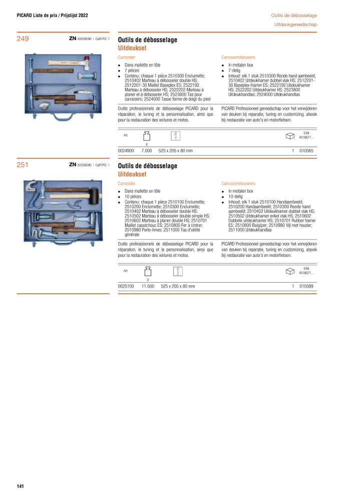 PICARD Catalogus hamers NR.: 20875 - Pagina 144