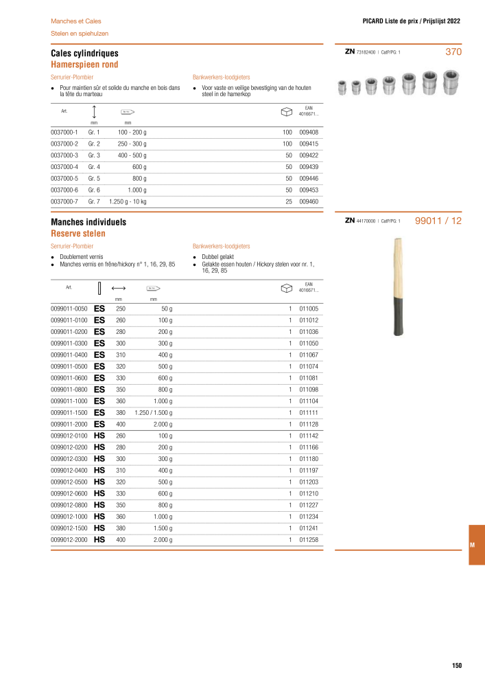 PICARD Catalogus hamers NR.: 20875 - Pagina 153