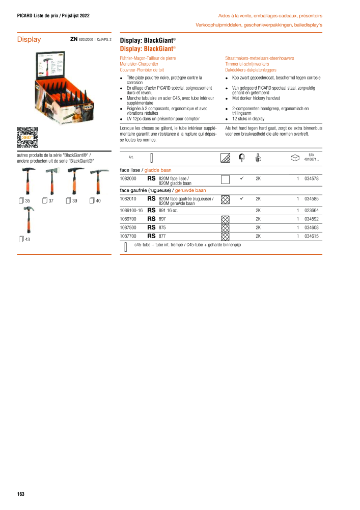 PICARD Catalogus hamers NR.: 20875 - Pagina 166