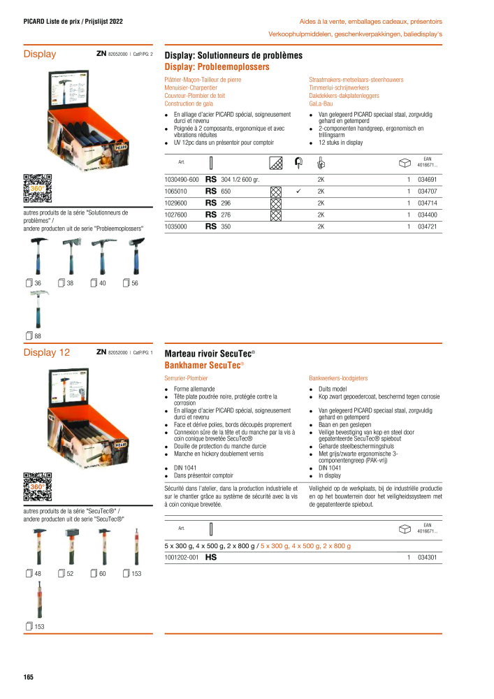 PICARD Catalogus hamers NR.: 20875 - Pagina 168