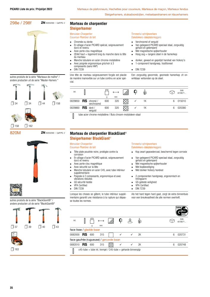 PICARD Catalogus hamers NR.: 20875 - Pagina 38