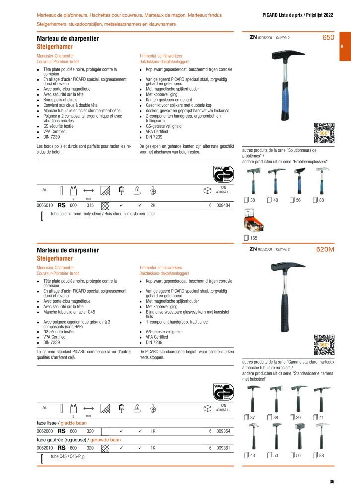 PICARD Catalogus hamers NR.: 20875 - Pagina 39